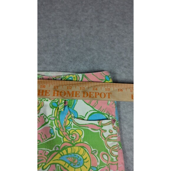 Lilly Pulitzer Women Jeans Size 2 Worth Skinny Mini Zip Ankle Paisley Elephant - Picture 5 of 14
